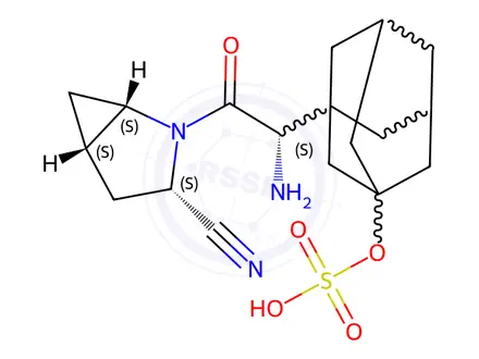 Chemical structure of Saxagliptin O-Sulfate
