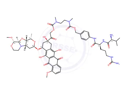 Chemical structure of vc-PAB-DMEA-PNU159682