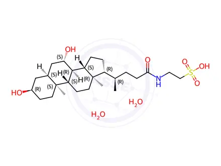 Chemical structure of Tauroursodeoxycholic Acid Dihydrate