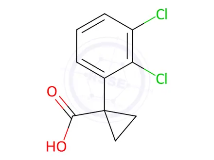 Chemical structure of 1-(2,3-Dichlorophenyl)cyclopropanecarboxylic Acid