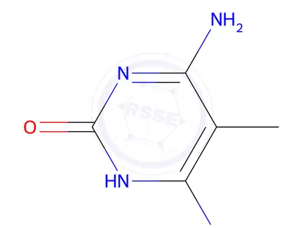 Chemical structure of 2(1H)-Pyrimidinone, 4,6-diamino-5-methyl-(9CI)