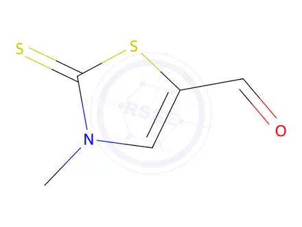 Chemical structure of 5-Thiazolecarboxaldehyde, 2,3-dihydro-3-methyl-2-thioxo-(9CI)