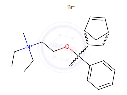 Chemical structure of Ciclonium Bromide