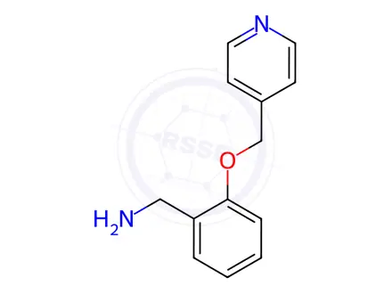 Chemical structure of (2-(Pyridin-4-ylmethoxy)phenyl)methanamine