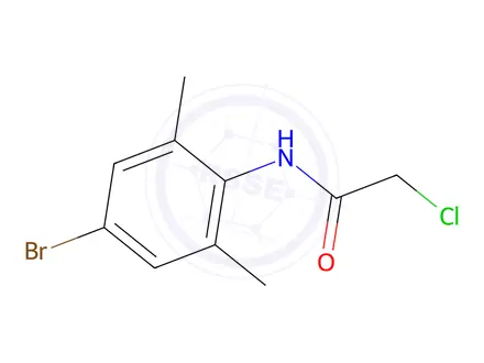 Chemical structure of N-(4-bromo-2,6-dimethylphenyl)-2-chloroacetamide