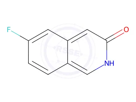 Chemical structure of 6-Fluoroisoquinolin-3-ol