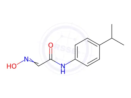Chemical structure of Acetamide, 2-(hydroxyimino)-N-[4-(1-methylethyl)phenyl]-