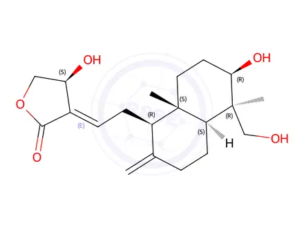Chemical structure of Andrographolide