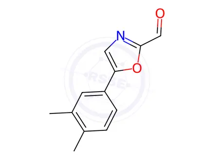 Chemical structure of 5-(3,4-Dimethylphenyl)oxazole-2-carbaldehyde