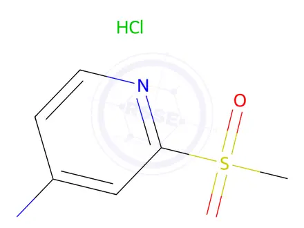 Chemical structure of 2-Methanesulfonylpyridin-4-amine hydrochloride