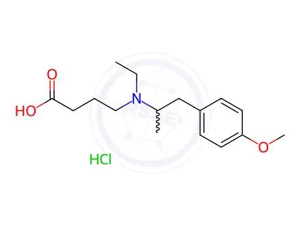 Chemical structure of Mebeverine Acid Hydrochloride