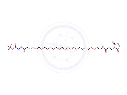 Chemical structure of MAL-dPEG-t-boc-hydrazide
