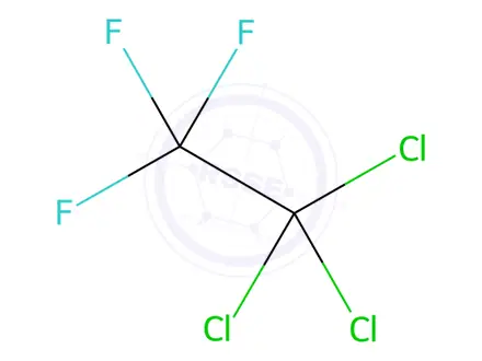 Chemical structure of 1,1,1-Trichloro-2,2,2-trifluoroethane