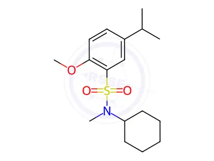 Chemical structure of N-Cyclohexyl-5-isopropyl-2-methoxy-N-methylbenzenesulfonamide