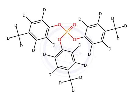 Chemical structure of Phosphoric Acid Tris(4-​methylphenyl)-d21 Ester