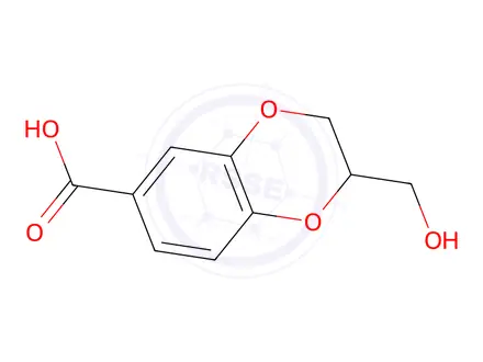 Chemical structure of 2-(hydroxymethyl)-2,3-dihydrobenzo[b][1,4]dioxine-6-carboxylic Acid