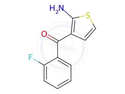 Chemical structure of (2-Amino-thiophen-3-yl)-(2-fluoro-phenyl)-methanone