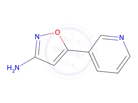 Chemical structure of 5-(pyridin-3-yl)-1,2-oxazol-3-amine