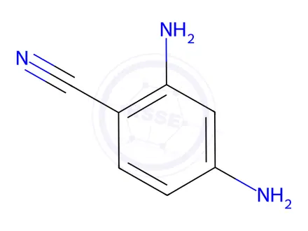 Chemical structure of 2,4-Diaminobenzonitrile