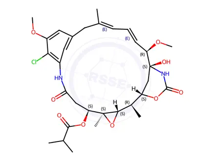 Chemical structure of Maytansinol Impurity 2 (Ansamitocin PDM-3)