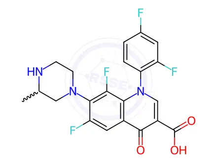 Chemical structure of Temafloxacin Impurity 8