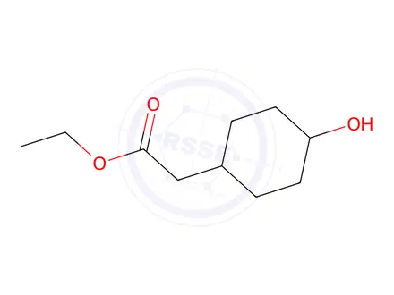 Chemical structure of 4-Hydroxycyclohexaneacetic acid ethyl ester
