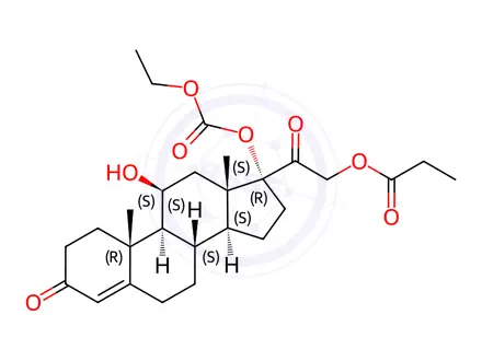 Chemical structure of Prednicarbate EP Impurity F