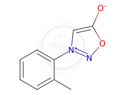 Chemical structure of 3-(2-Methylphenyl)-1,2,3-oxadiazole-3-ium-5-olate