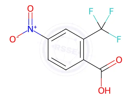 Chemical structure of 4-Nitro-2-(trifluoromethyl)benzoic Acid