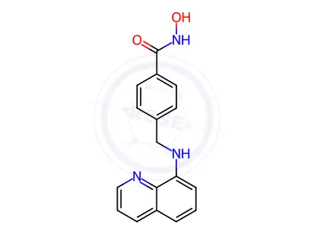 Chemical structure of Benzamide, N-hydroxy-4-[(8-quinolinylamino)methyl]-
