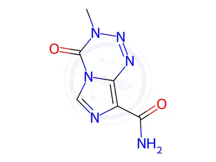 Chemical structure of Temozolomide