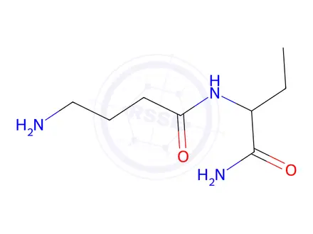 Chemical structure of 4-amino-N-(1-amino-1-oxobutan-2-yl)butanamide