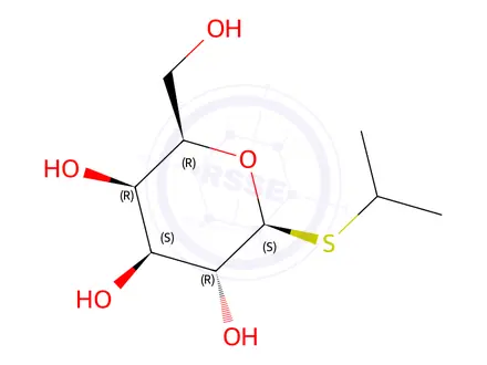 Chemical structure of Isopropyl-β-D-thiogalactopyranoside