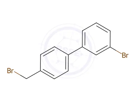 Chemical structure of 3-Bromo-4'-(bromomethyl)-1,1'-biphenyl