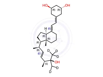 Chemical structure of Paricalcitol-d6