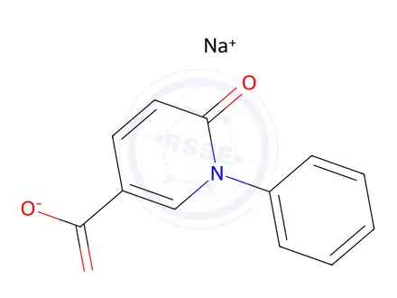 Chemical structure of 1,6-Dihydro-6-oxo-1-phenyl-3-pyridinecarboxylic Acid Sodium Salt