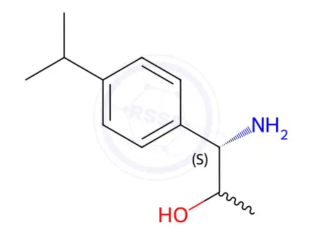 Chemical structure of (1S)-1-amino-1-(4-isopropylphenyl)propan-2-ol