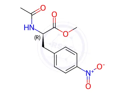 Chemical structure of Methyl (R)-2-acetamido-3-(4-nitrophenyl)propanoate