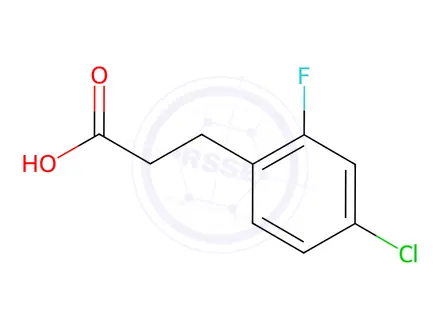 Chemical structure of 3-(4-Chloro-2-fluoro-phenyl)-propionic acid