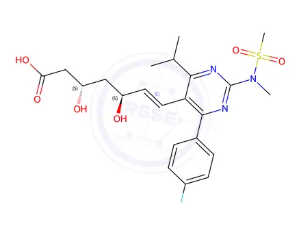 Chemical structure of Rosuvastatin 3S5S isomer