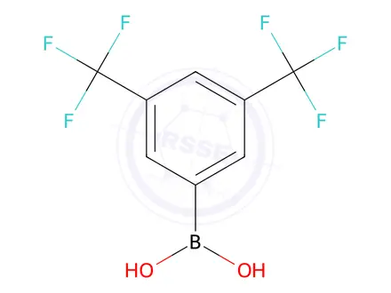 Chemical structure of Boronic acid, (3,5-bis(trifluoromethyl)phenyl)-