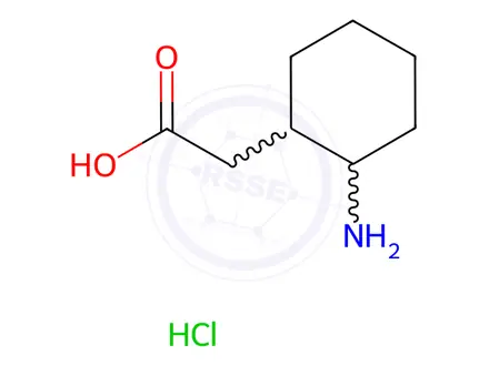 Chemical structure of 2-((1S,2S)-2-Aminocyclohexyl)acetic acid hydrochloride