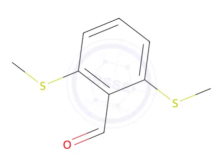 Chemical structure of 2,6-Bis(methylthio)benzaldehyde