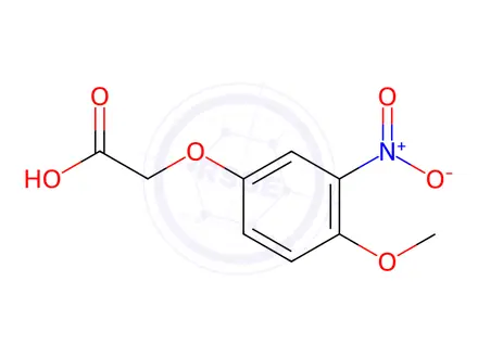 Chemical structure of (4-Methoxy-3-nitrophenoxy)acetic acid