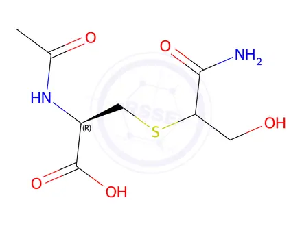 Chemical structure of N-Acetyl-S-(1-carbamoyl-2-hydroxyethyl)-L-cysteine