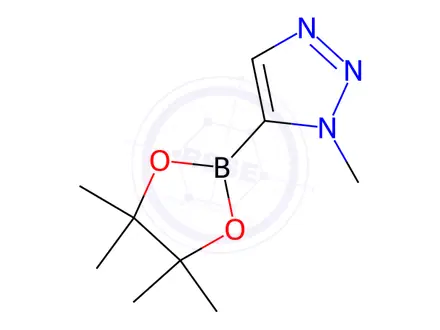 Chemical structure of 1-Methyl-5-(4,4,5,5-tetramethyl-1,3,2-dioxaborolan-2-yl)-1H-1,2,3-triazole