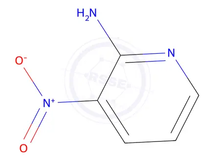 Chemical structure of 2-Amino-3-Nitropyridine