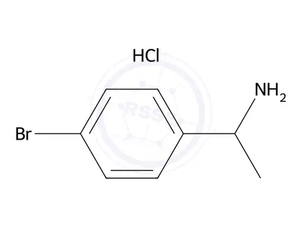 Chemical structure of 1-(4-Bromophenyl)ethan-1-amine hydrochloride