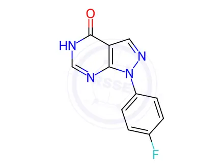Chemical structure of 1-(4-Fluorophenyl)-1H-pyrazolo[3,4-d]pyrimidin-4-ol