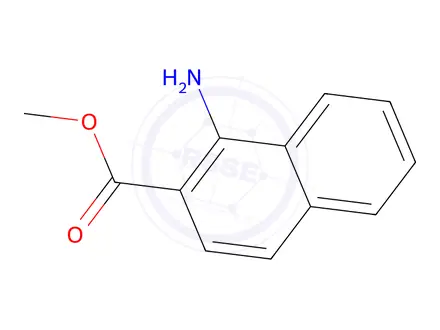 Chemical structure of methyl 1-aminonaphthalene-2-carboxylate